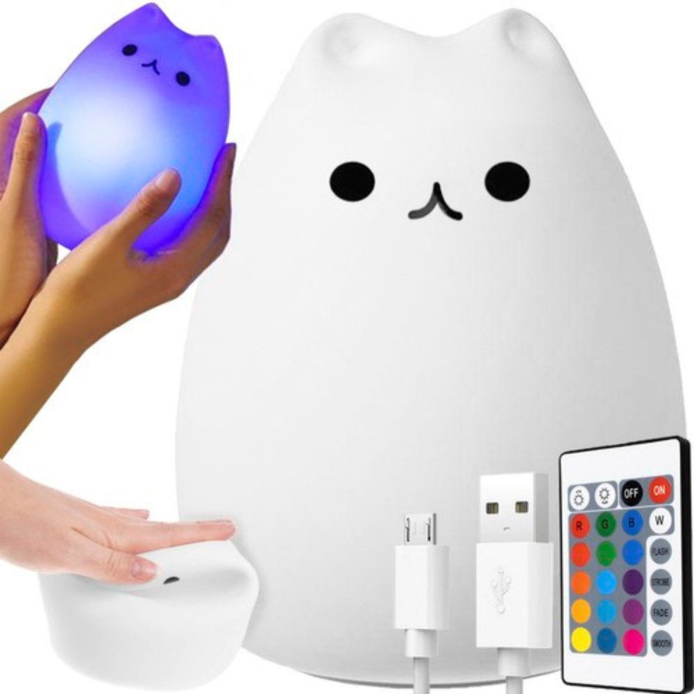 IZOXIS LED Nachttischlampe Katze Lampe, leuchtet, günstig online kaufen