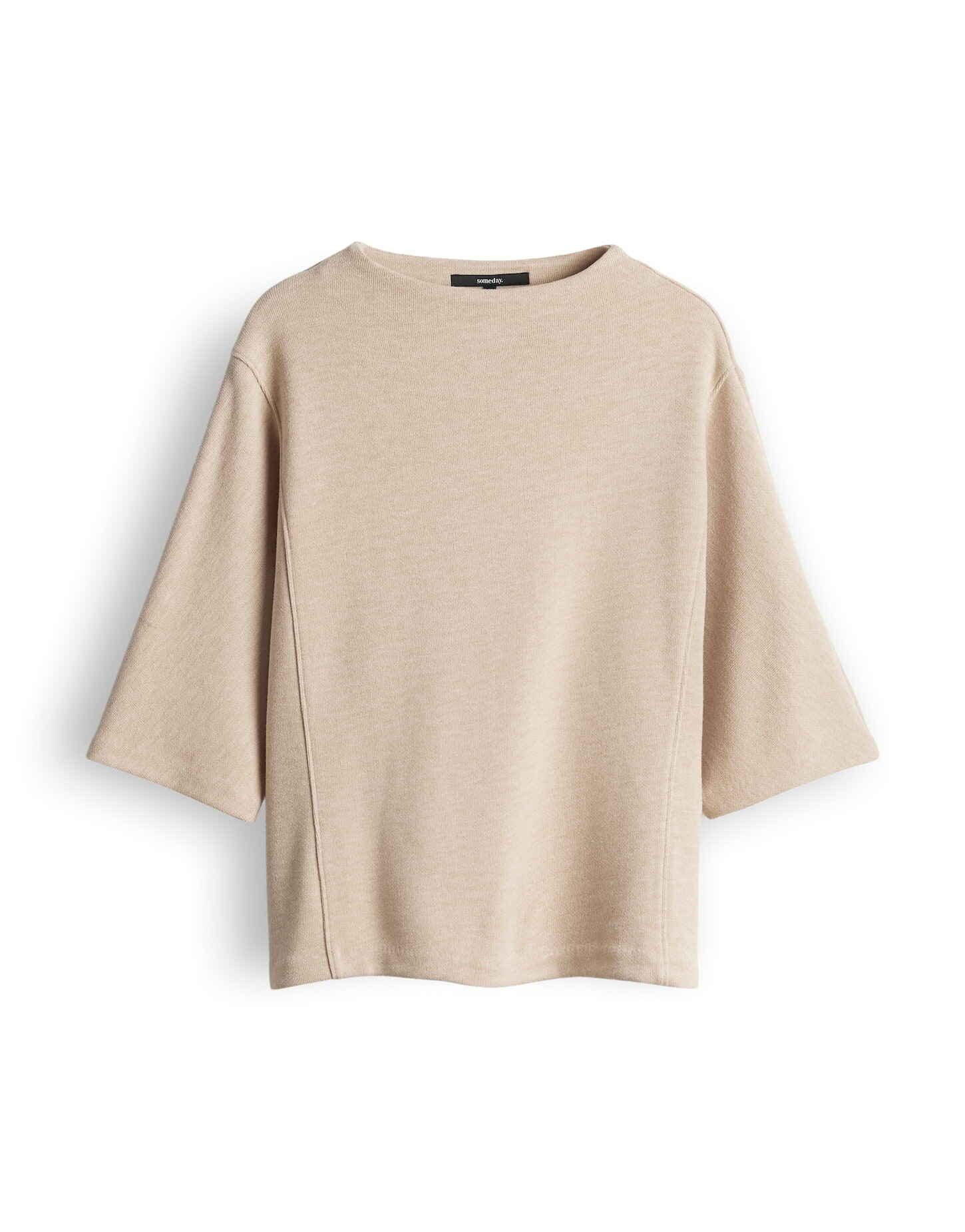 someday Sweatshirt UPIA Loose in Mélange Optik gerader Schnitt, weite Passform, auffällige Teilungsnähte