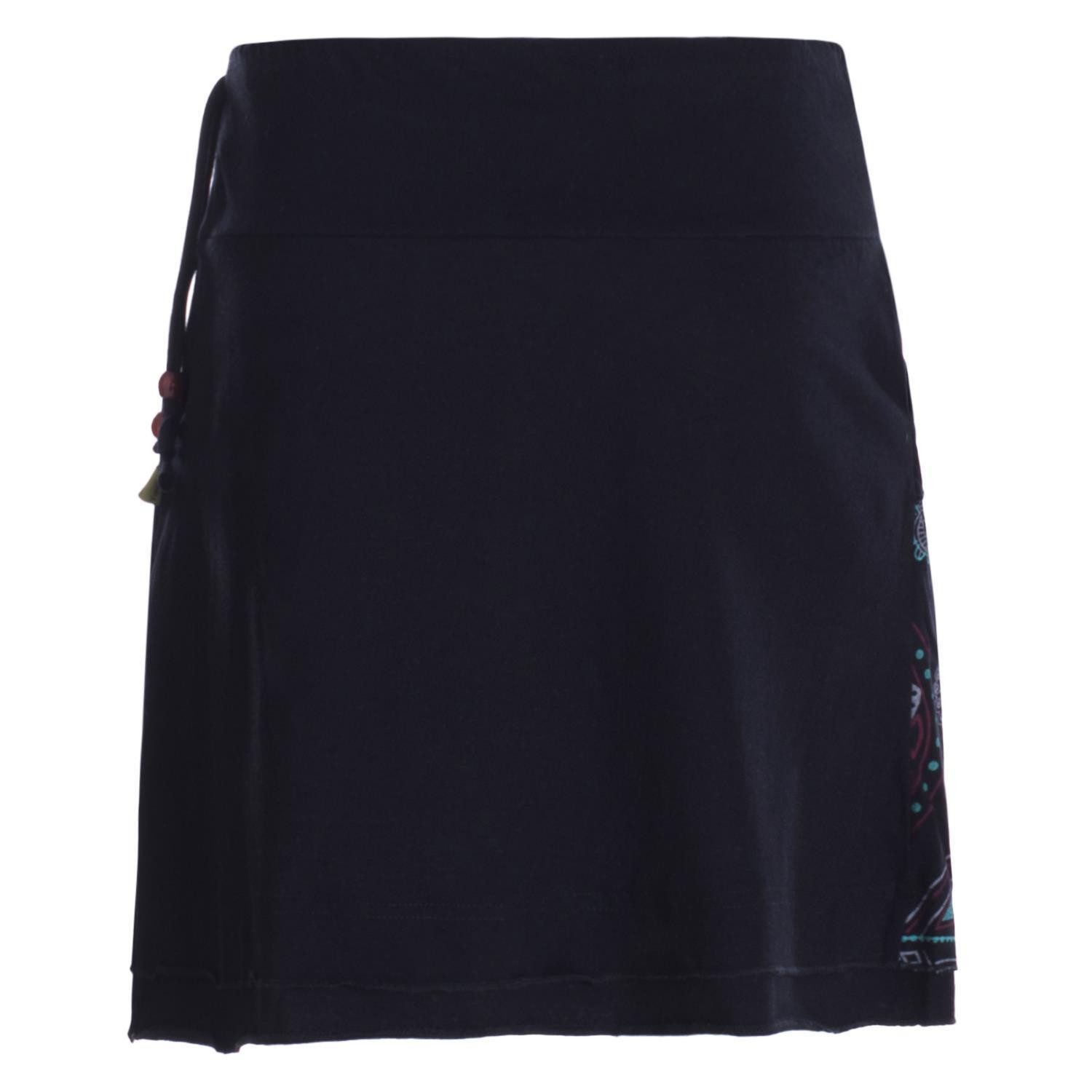 Vishes Minirock Damen Baumwolle Mandala-Muster breiter Bund zum Schnüren mi günstig online kaufen