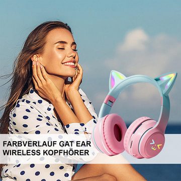 Novzep Kopfhörer –Bluetooth 5.1, HiFi-Klangqualität, farbenfrohe Beleuchtung, Over-Ear-Kopfhörer (kompatibel mit Windows, iOS, Android usw)