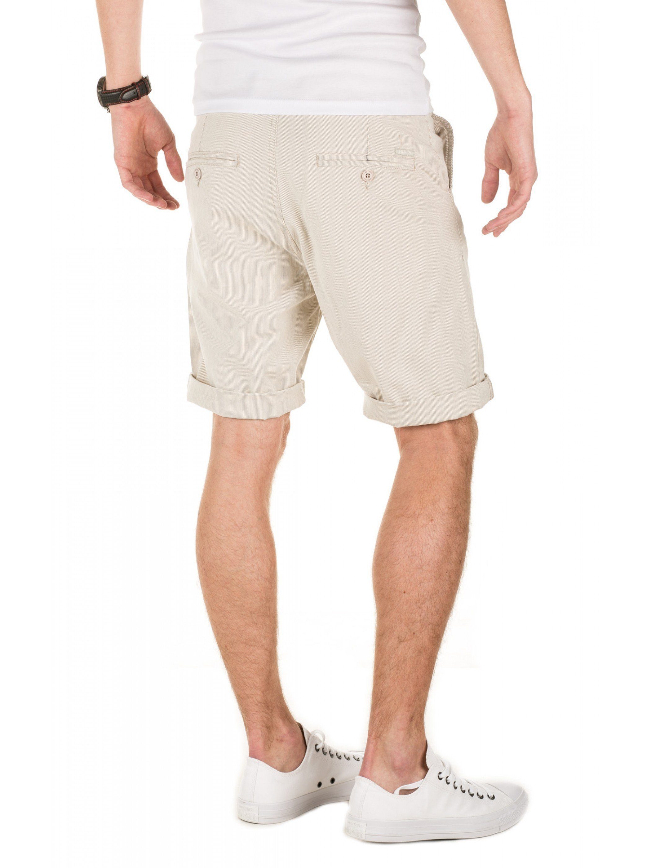 Beige Edward Chinoshorts Shorts Yazubi Stretchanteil Herren (rainy day mit 135304) Shorts Chino