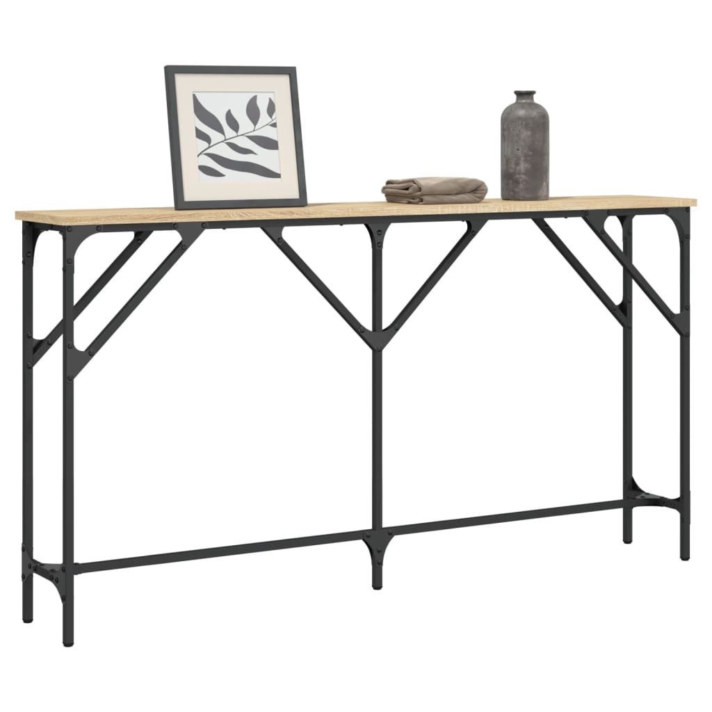 vidaXL Beistelltisch Konsolentisch Sonoma-Eiche 140x23x75 cm günstig online kaufen