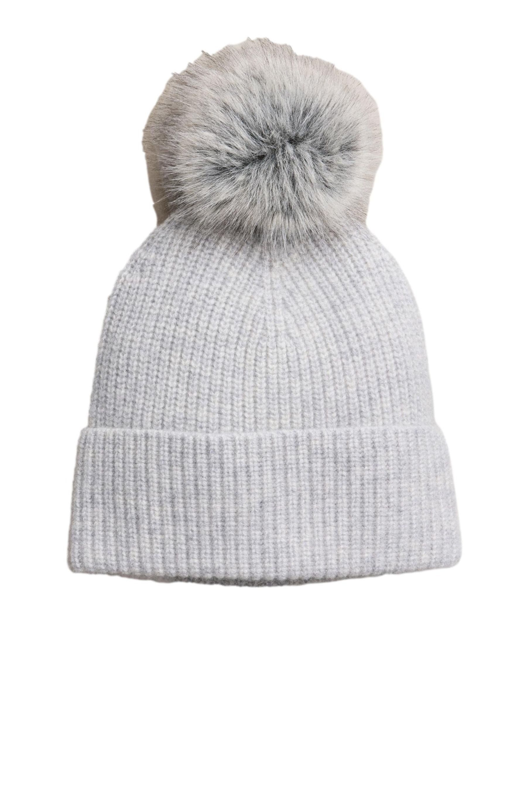 Next Strickmütze N. Premium Pudelmütze aus Kaschmir (1-St)