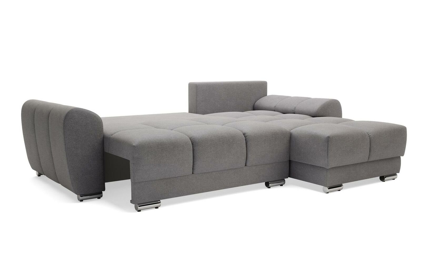 Sofa, Eckgarnitur Polster Sofa Bequeme Bettfunktion Couch Schlafsofa mit JVmoebel