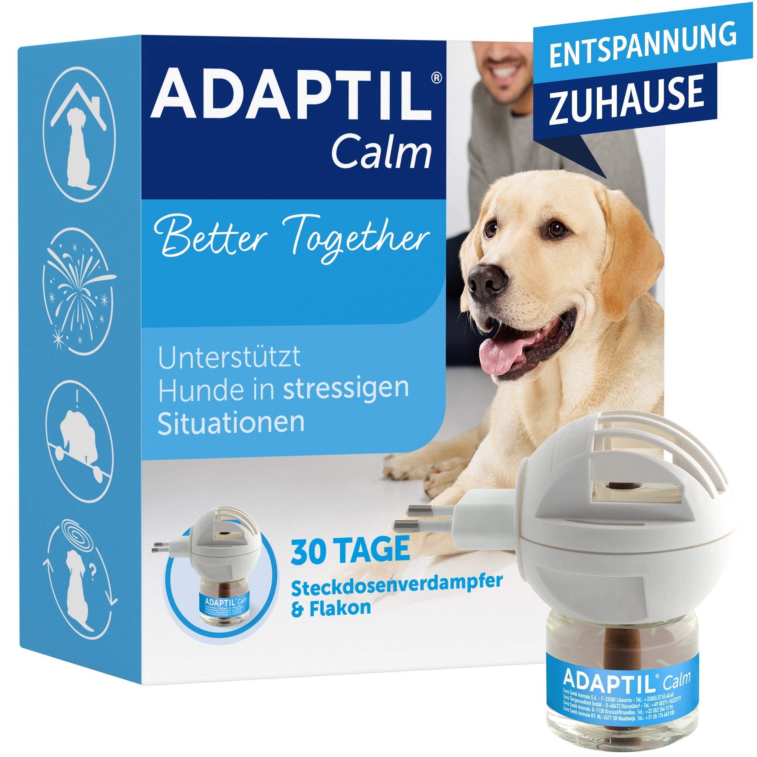 Adaptil Einstreu ADAPTIL® Calm Verdampfer + 30 Tage Nachfüllflakon 48ml