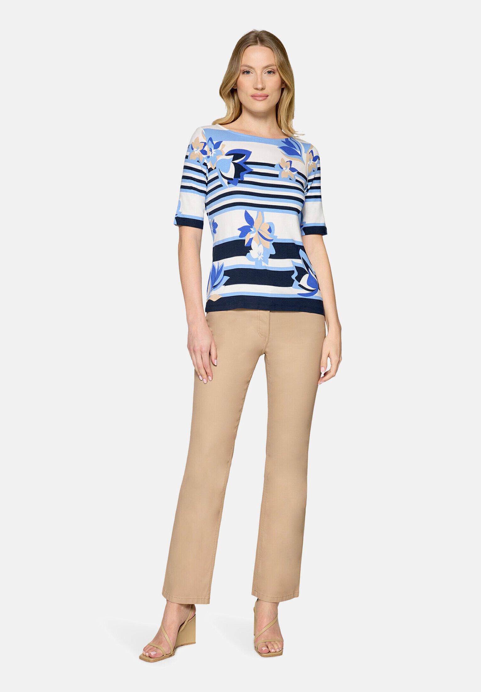 Betty Barclay Kurzarmshirt Damen mit Ringel (1-tlg)