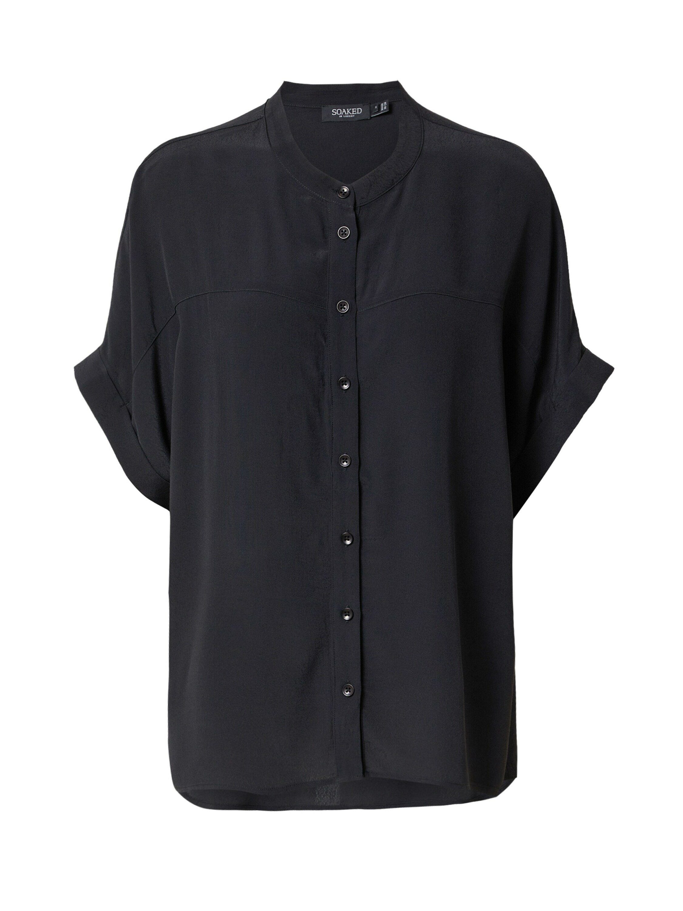 SOAKED IN LUXURY Kurzarmbluse Helia (1-tlg) Drapiert/gerafft