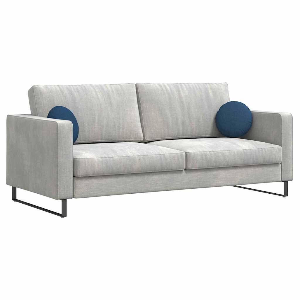 vidaXL Sitzauflage Sitzkissen 2 pcs Blau Ø30 x 13 cm Stoff, (2 St) günstig online kaufen