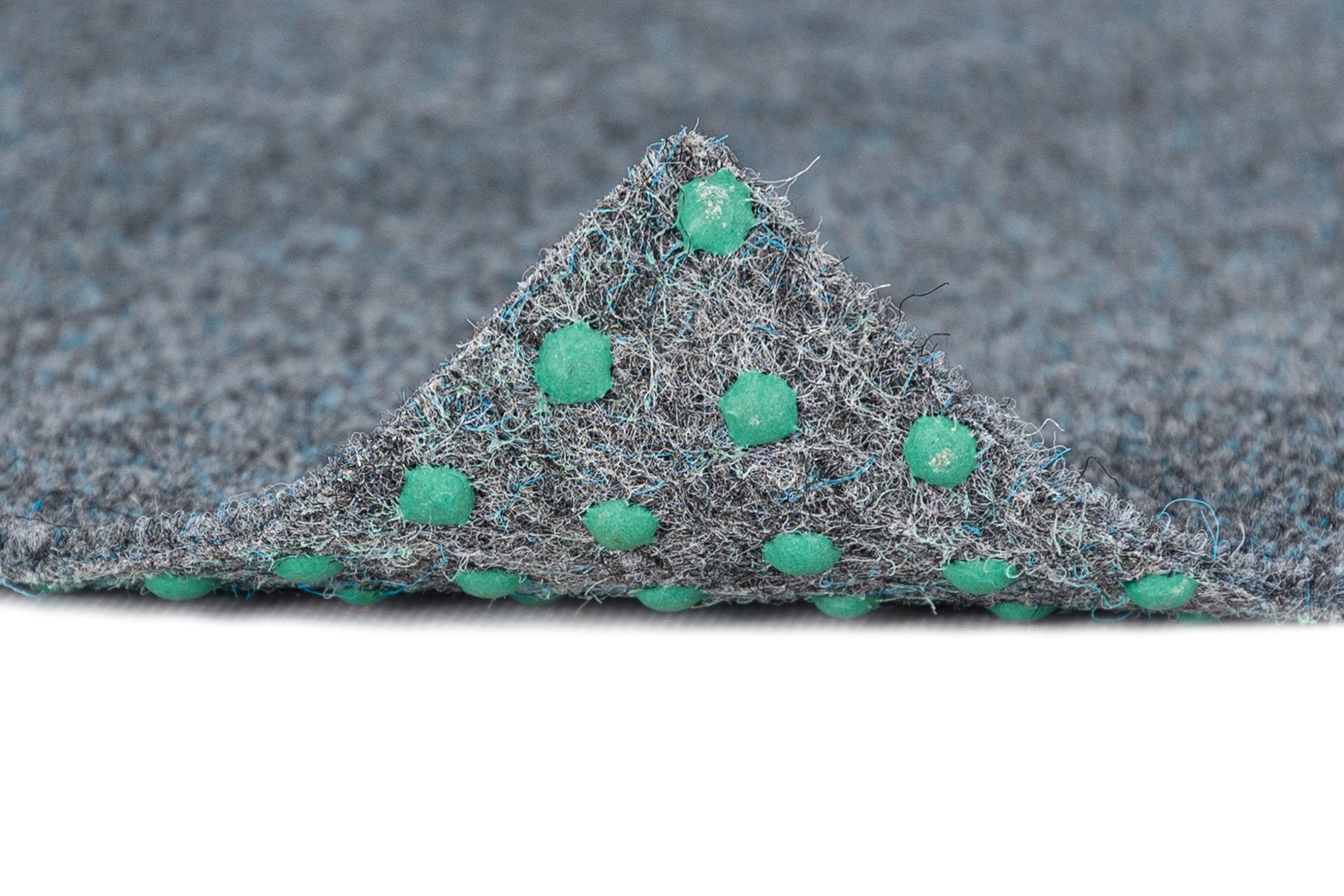 Mazovia Kunstrasen Kunstrasen mit Noppen, Meterware, Outdoor Grau Blau, 100 x 100 cm, UV-beständig,witterungsbeständig und wetterfest,für Balkone,Camping