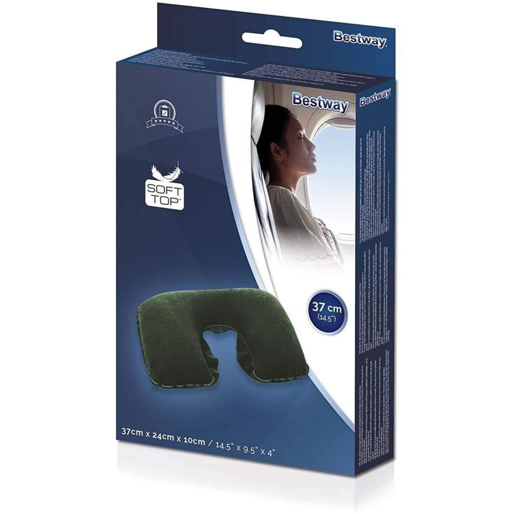 Bestway Nackenhörnchen Reise-Nackenkissen 37 x 24 x 10 cm, 1-tlg., aufblasb günstig online kaufen