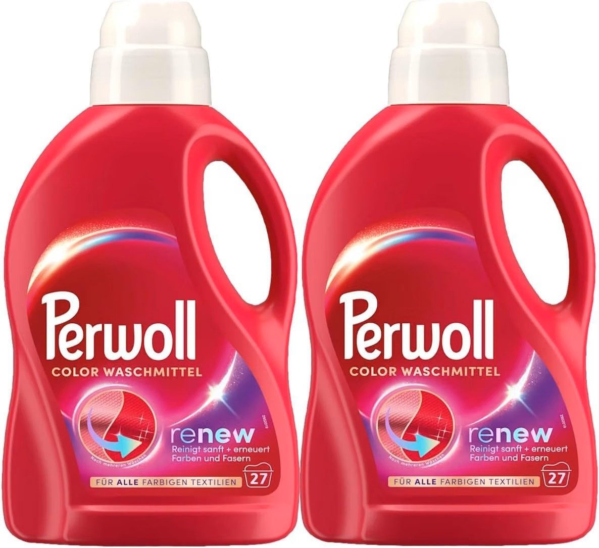 Perwoll 2x Perwoll Renew Color Colorwaschmittel (2-St. stärkt die Fasern und verbessert die Farbintensität)