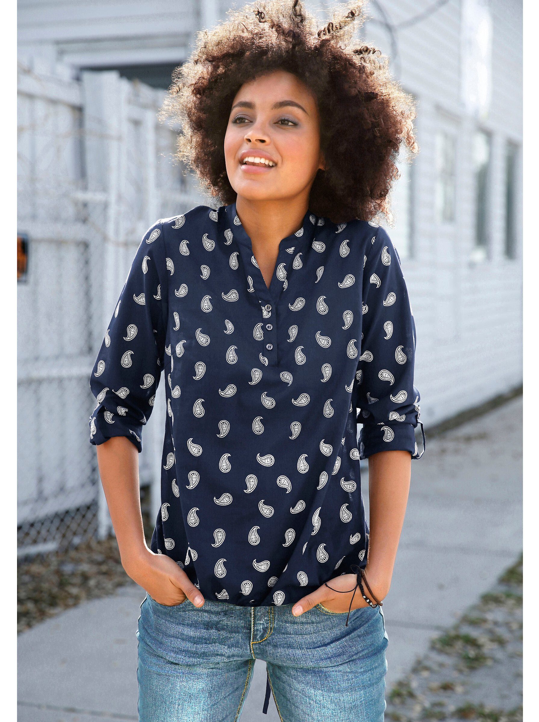 Witt Klassische Bluse Bluse Langarm