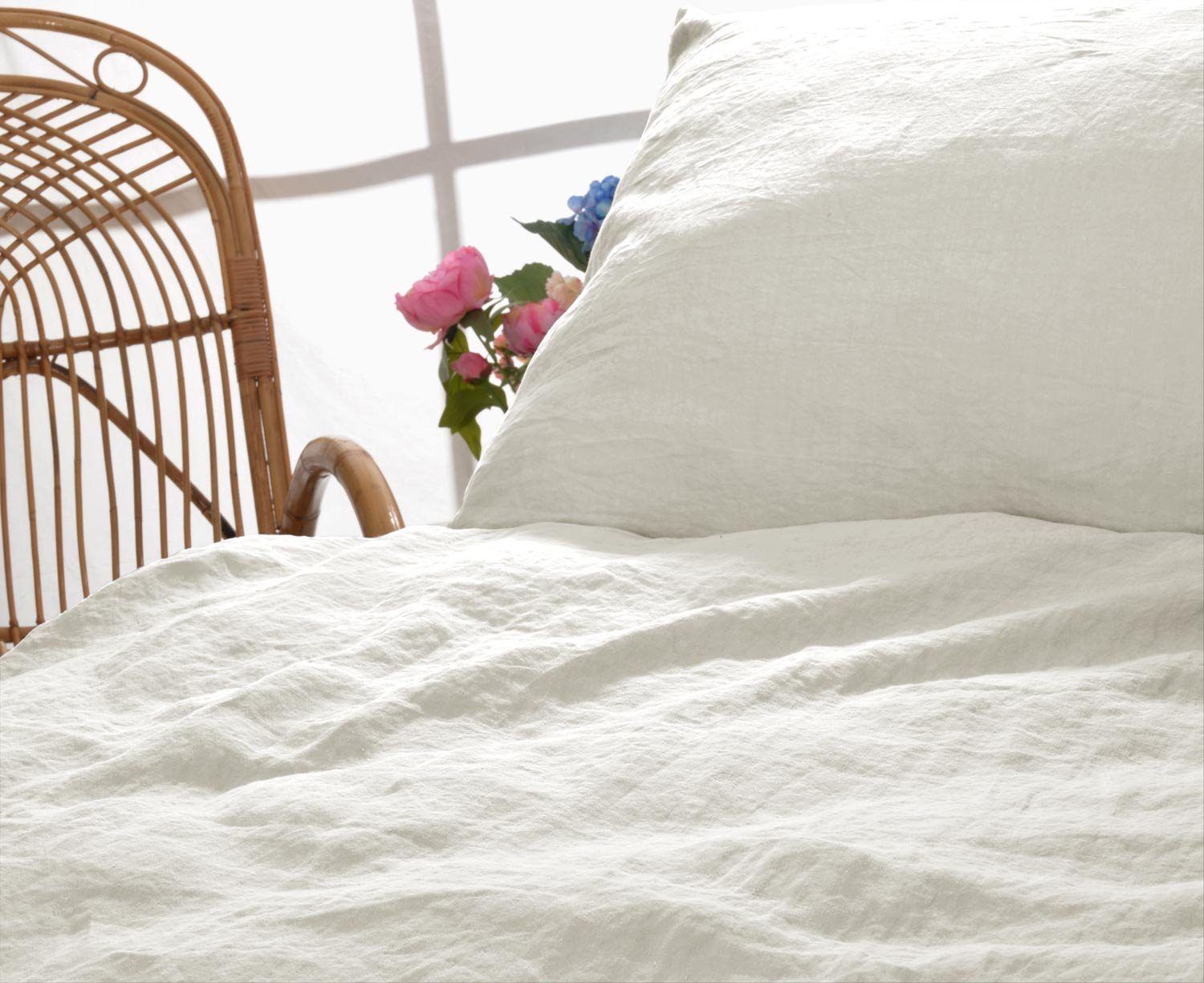 Wohnen und Accessoires GmbH & Co. KG Kissenbezug Leinen Kissenbezug "Sintra" 100% Leinen - hergestellt in Portugal