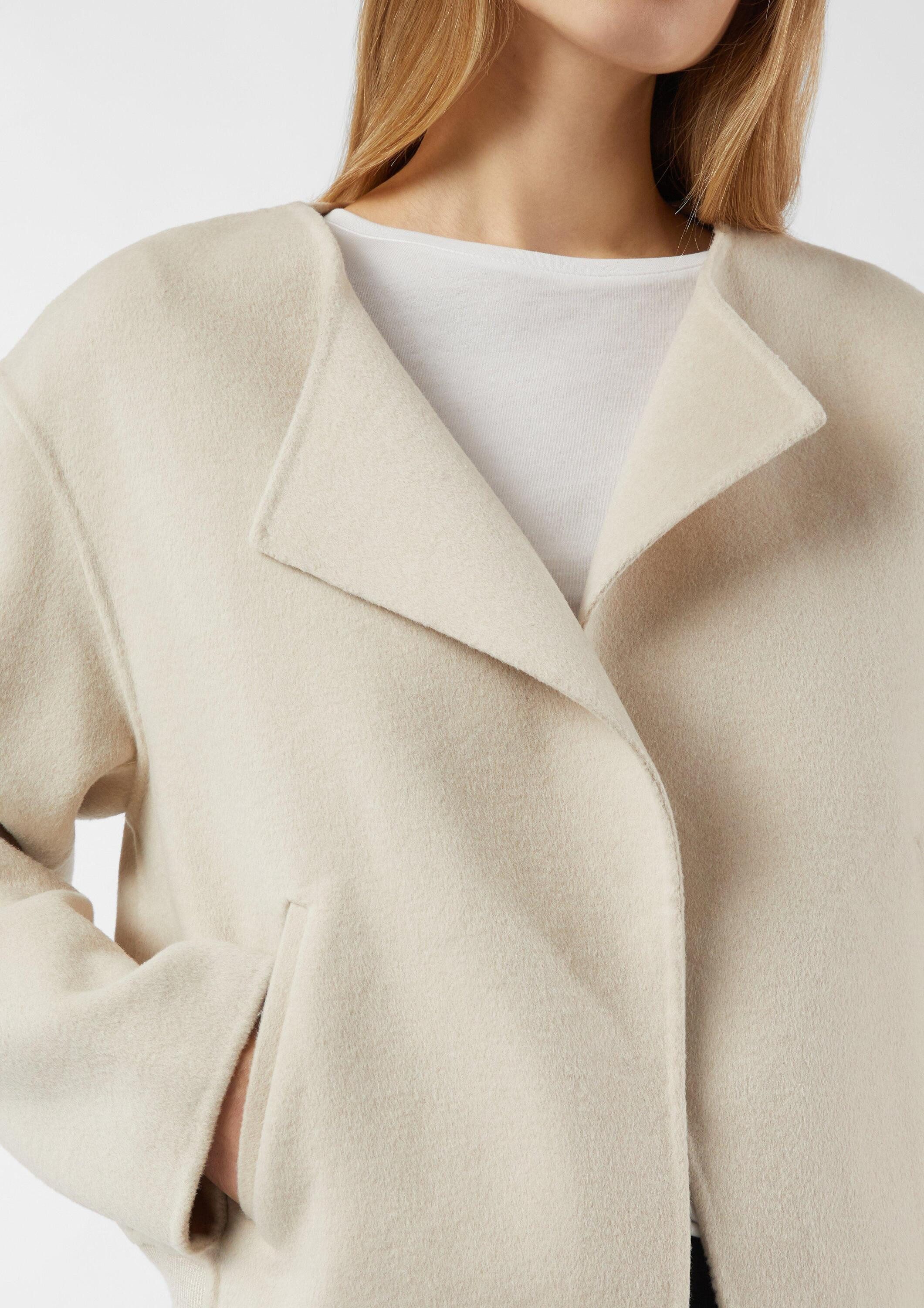 comma Funktionsjacke Outdoor-Jacke Offene Doubleface-Jacke mit Rippbündchen am Rücken