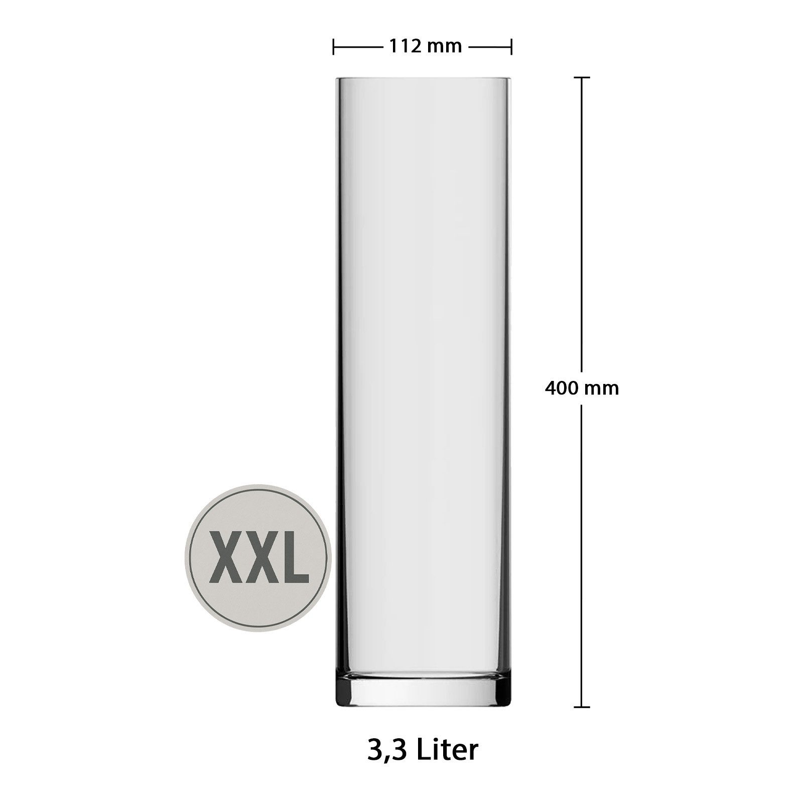 rastal Bierglas Ranft Riesen-Kölschglas 3,3 Liter, 1-tlg., Glas