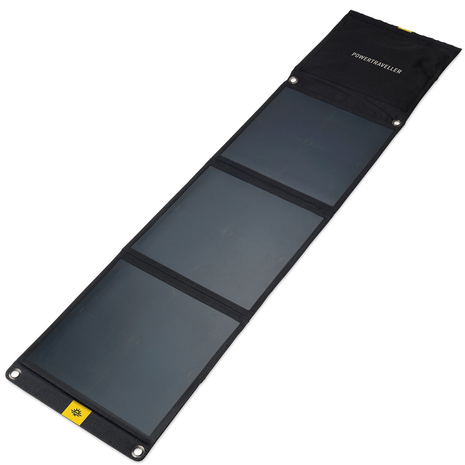 Powertraveller Solarmodul Solarpanel Falcon 40 W Outdoor Ladegerät 5/20V, USB Faltbar 3Ports