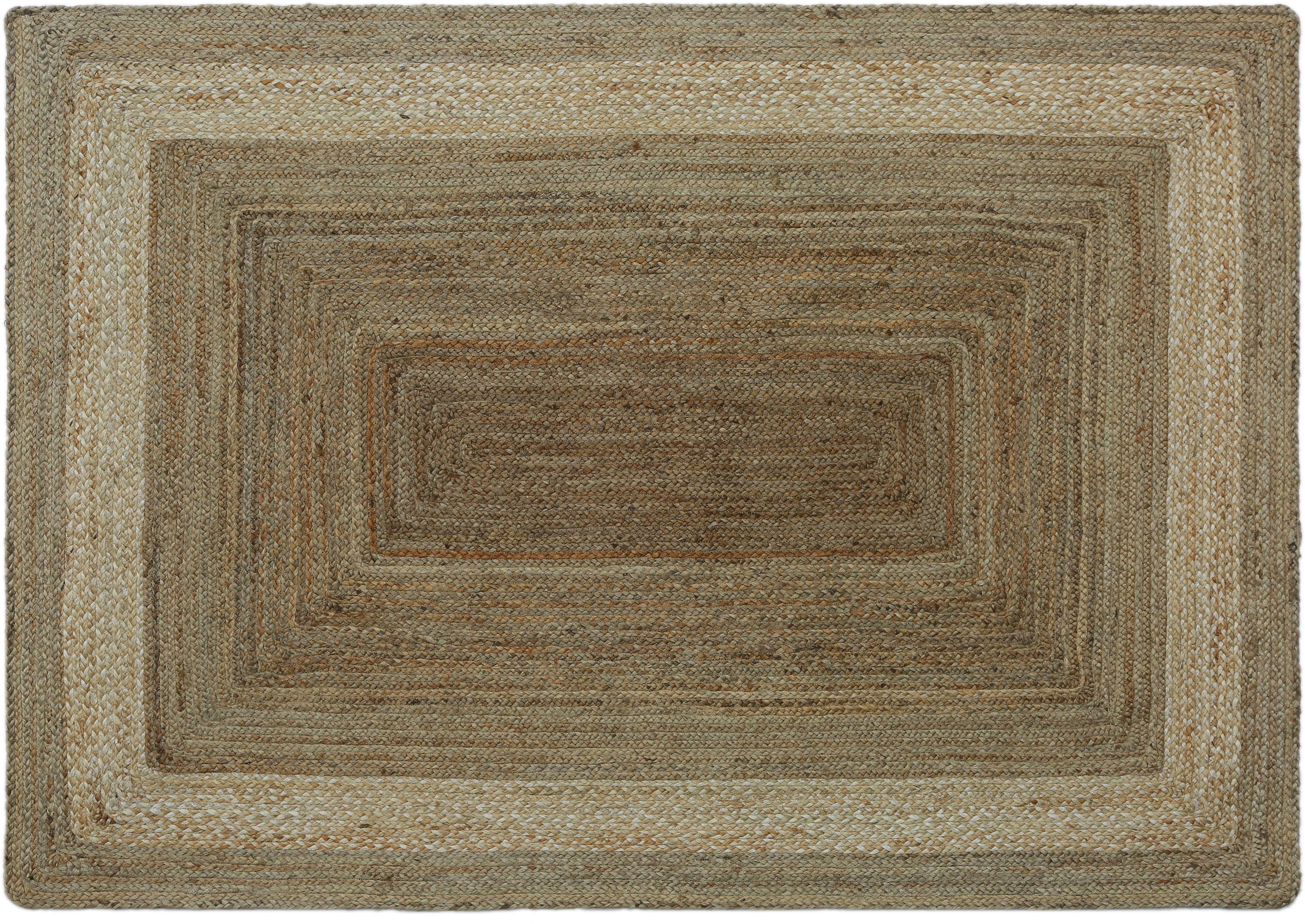 Teppich »Jannis«, my home, rechteckig, Höhe 10 mm, handgewebt, Naturprodukt aus 100% Jute, Wohnzimmer-HomeTrends