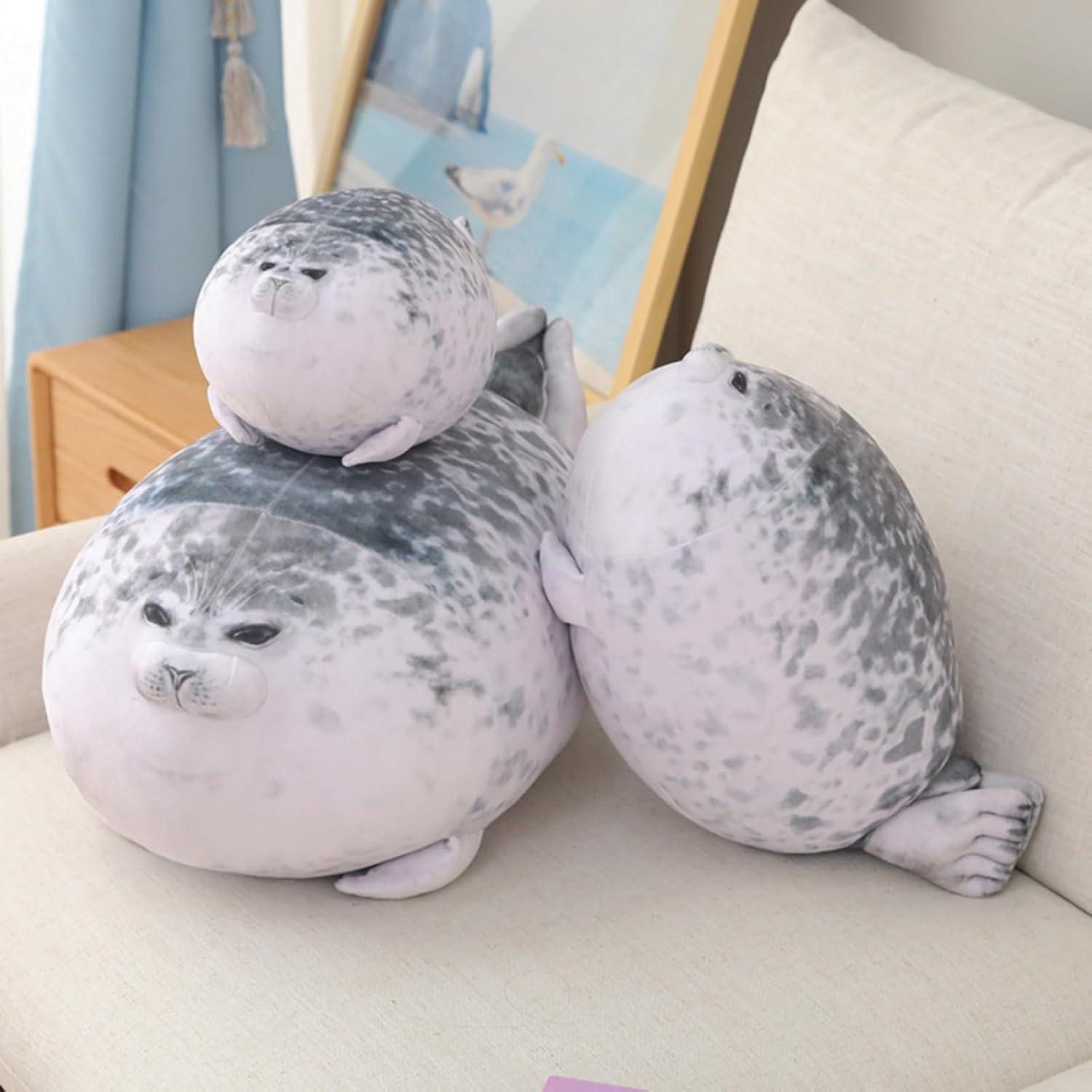 LuxusKollektion Kuscheltier Seehundkissen Plüschkissen Kinder Freunde Familie 30 40cm Robbe 60cm