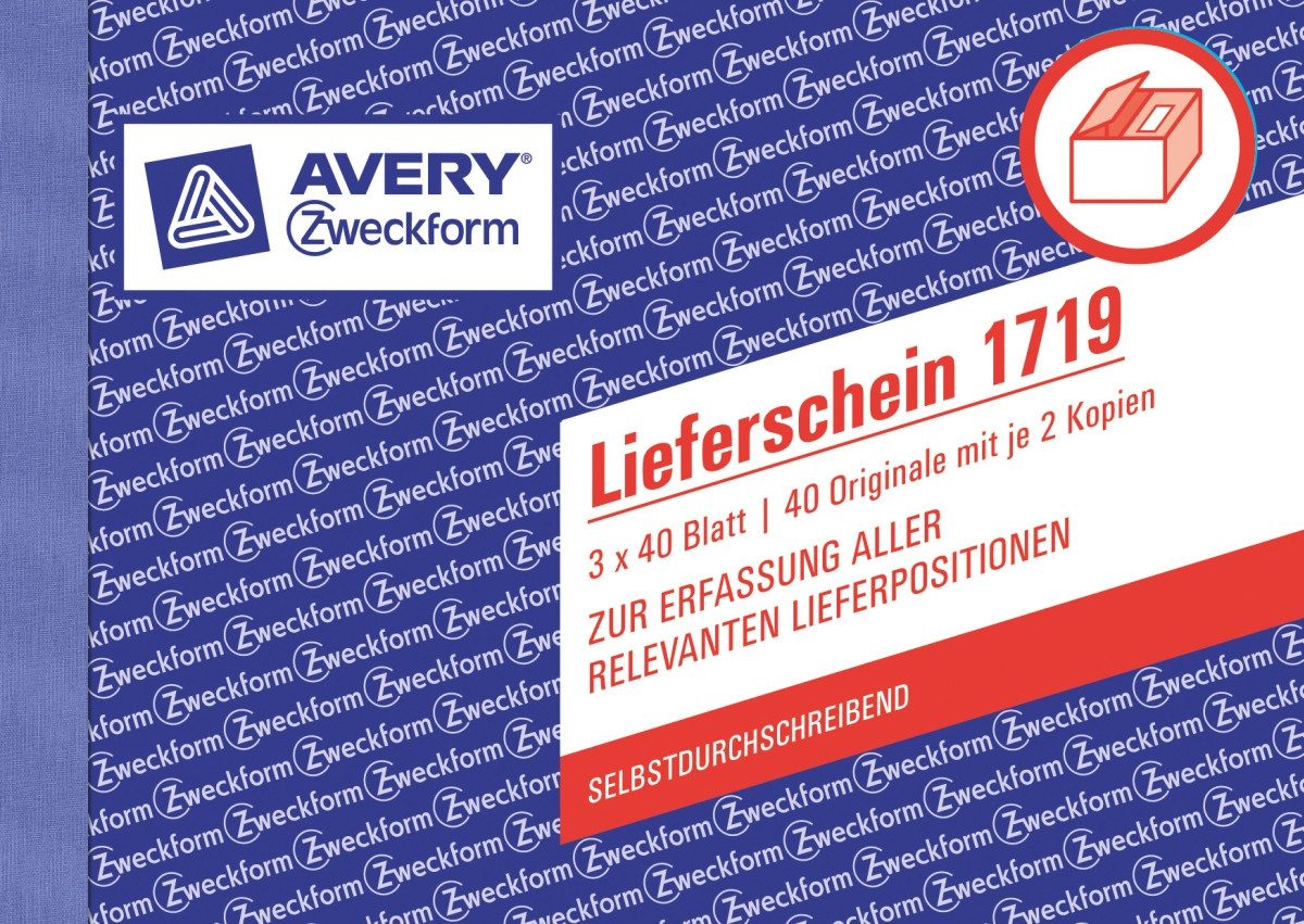 Formularblock Formularbuch Lieferscheine für Österreich A6 quer 3x40 Blatt.
