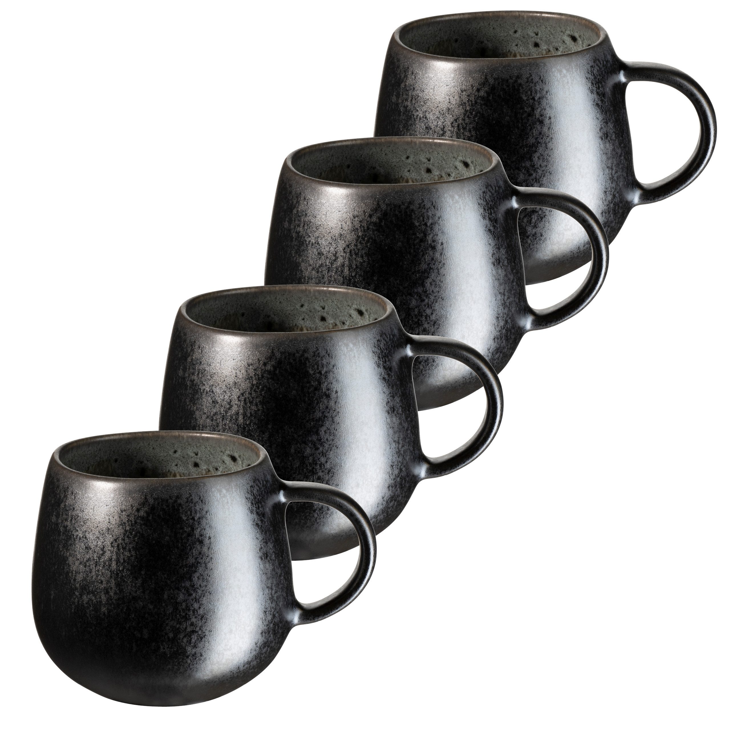 MÄSER Becher Carellia, 4-tlg., Steinzeug