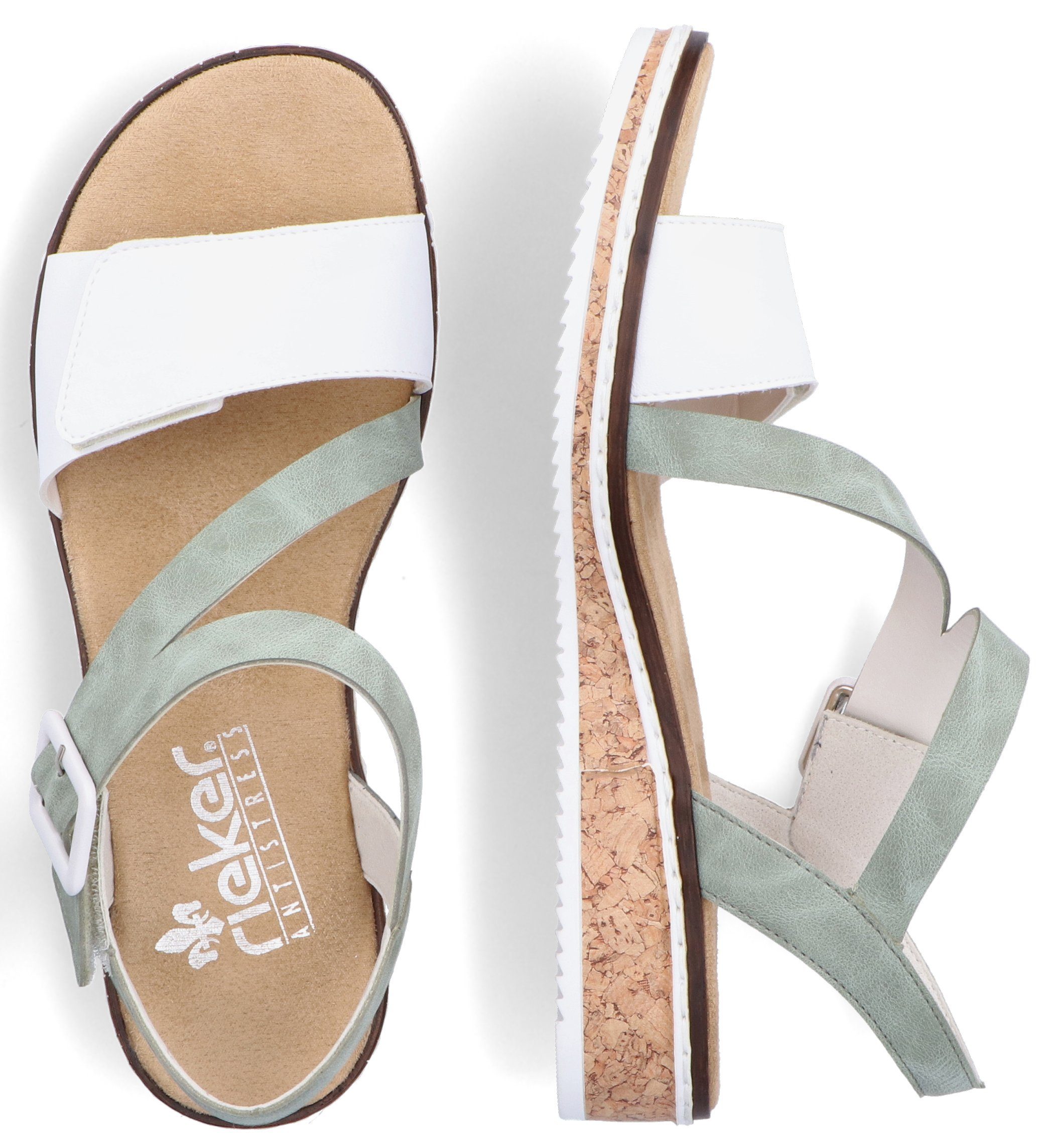 Rieker Riemchensandale Sommerschuh, Sandalette, Keilabsatz, mit asymmetrisc günstig online kaufen