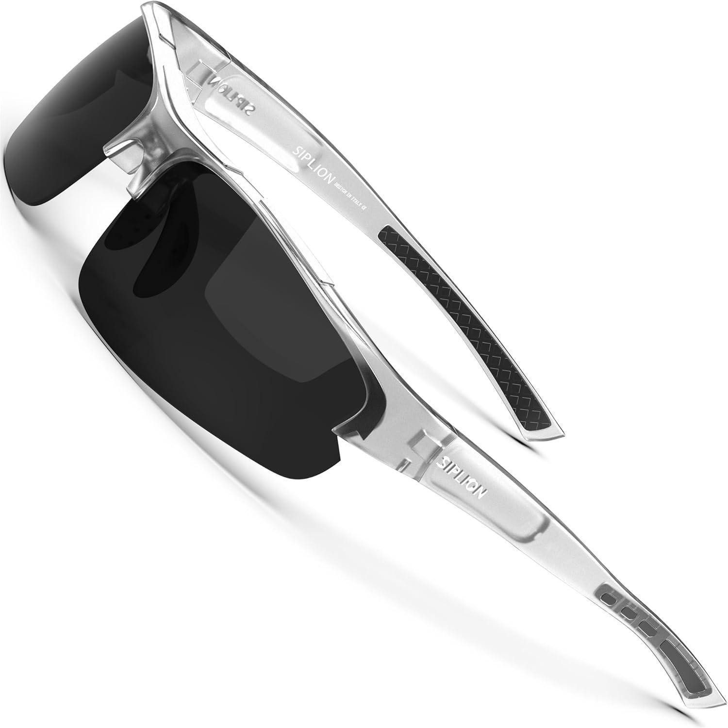 LuxusKollektion Sonnenbrille Sonnenbrille Herren UV400 Schutz Polarisiert Rahmen Transparent Grau