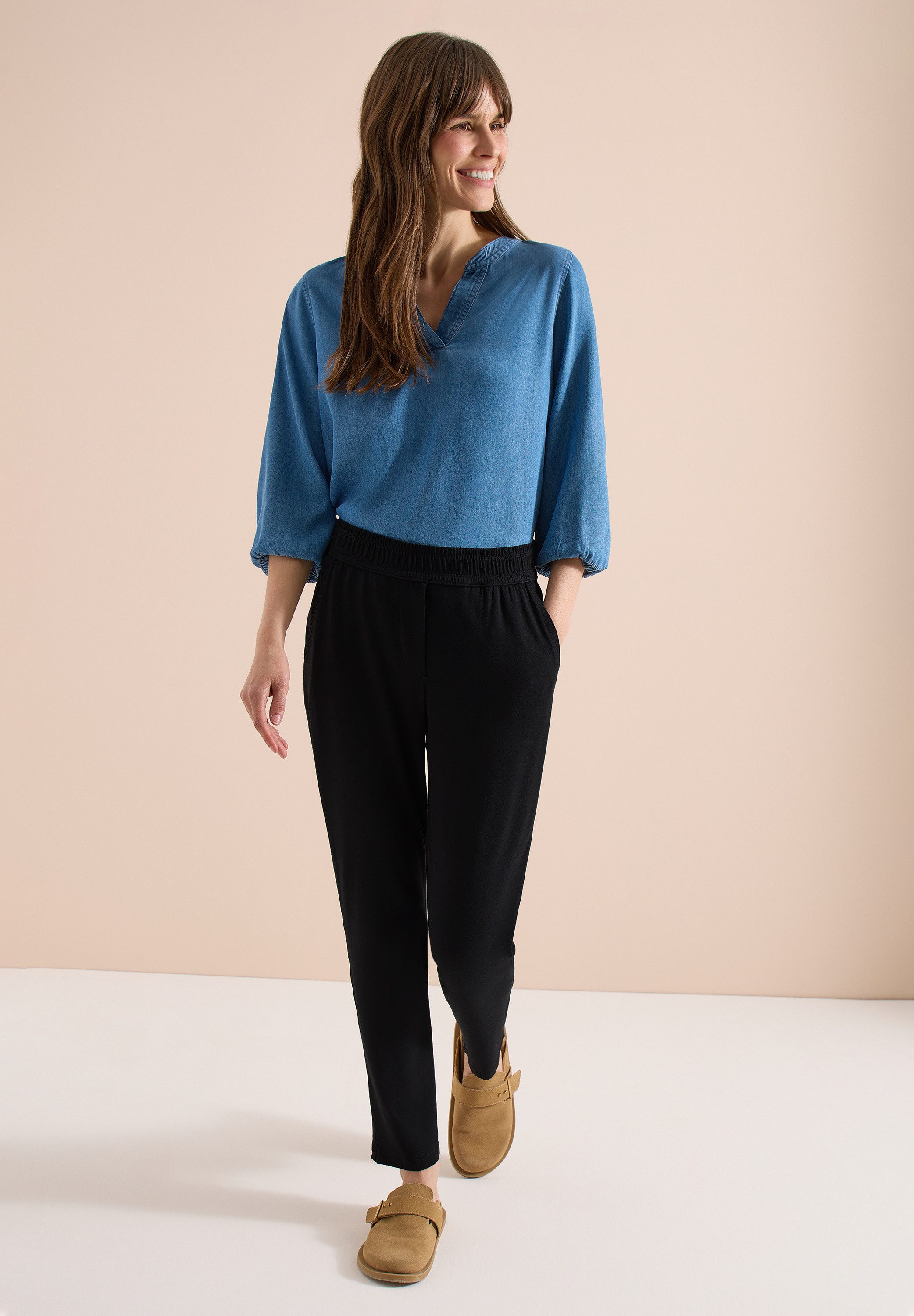 CECIL Jogger Pants Middle Waist