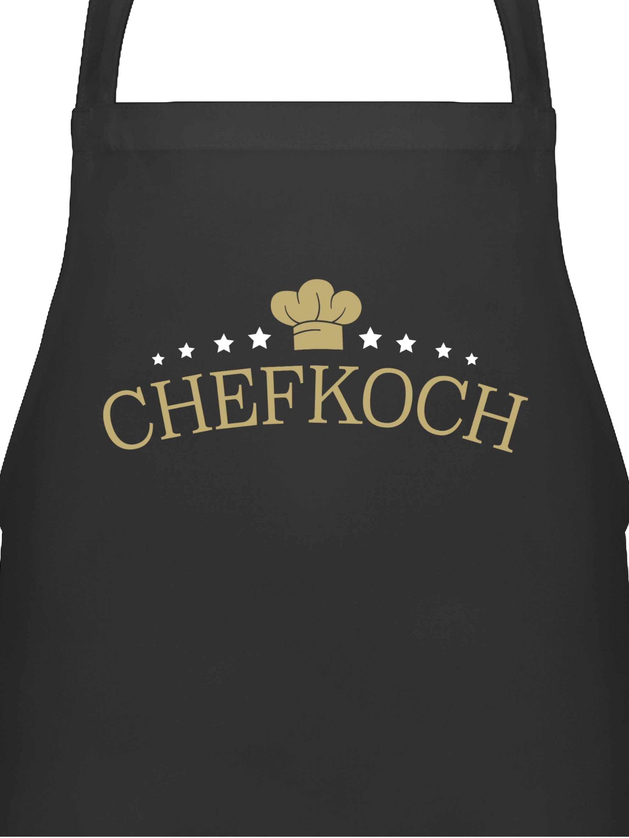 Shirtracer Kochschürze Chefkoch - Hier kocht der Chef - Geschenk für Köche, (1-tlg), Kochschürze Herren Männer