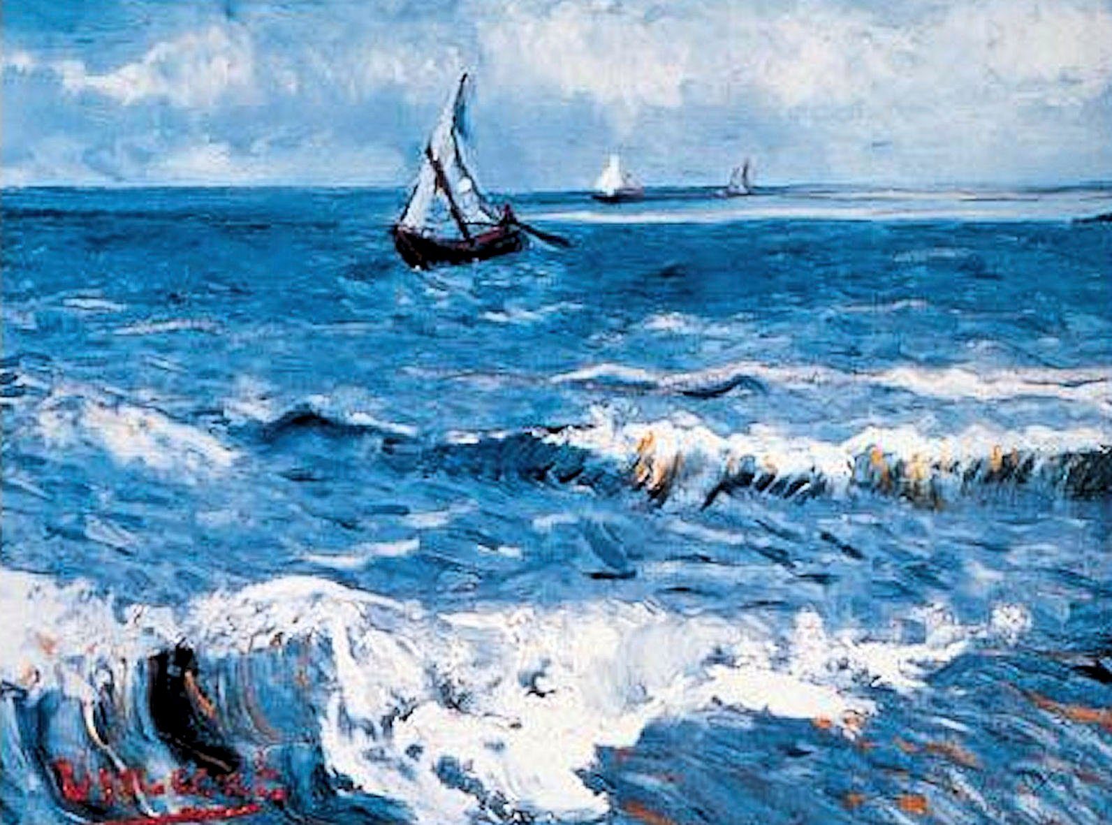 Home affaire Kunstdruck »VAN GOGH / Meereslandschaft«, (1 Stück)-Otto