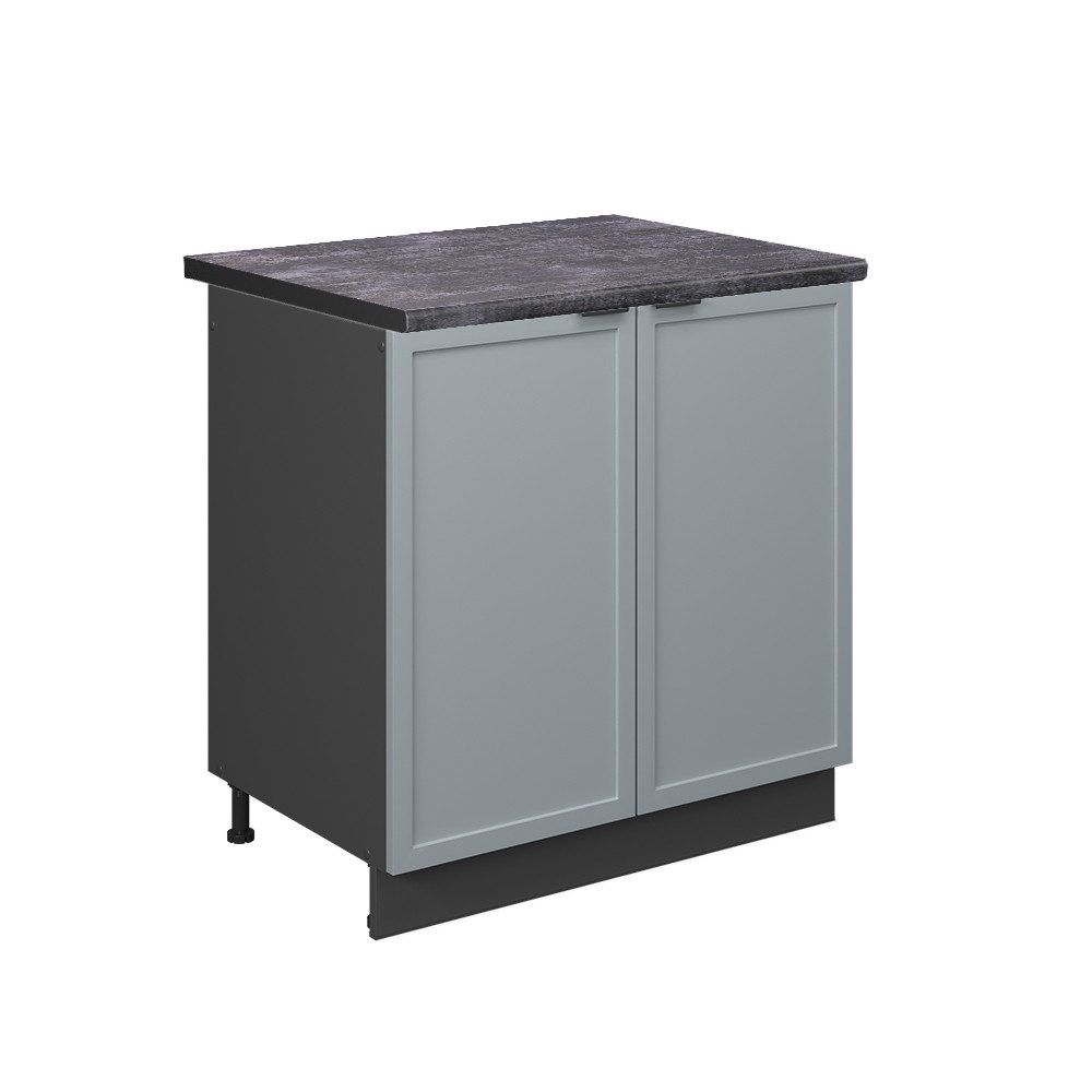 Vicco Spülenunterschrank Fame-Line, Hellblau-grau/Anthrazit, 80 cm, günstig online kaufen