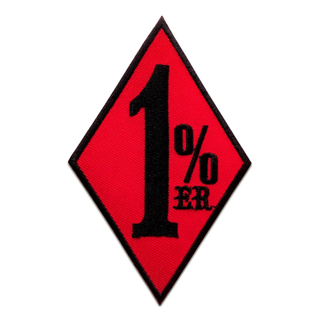 Catch the Patch Aufnäher Bügelbild, Aufbügler, Applikationen, Patches, Flicken, zum aufbügeln, Polyester, einprozenter 1% er Biker - Größe: unterschiedliche Größen