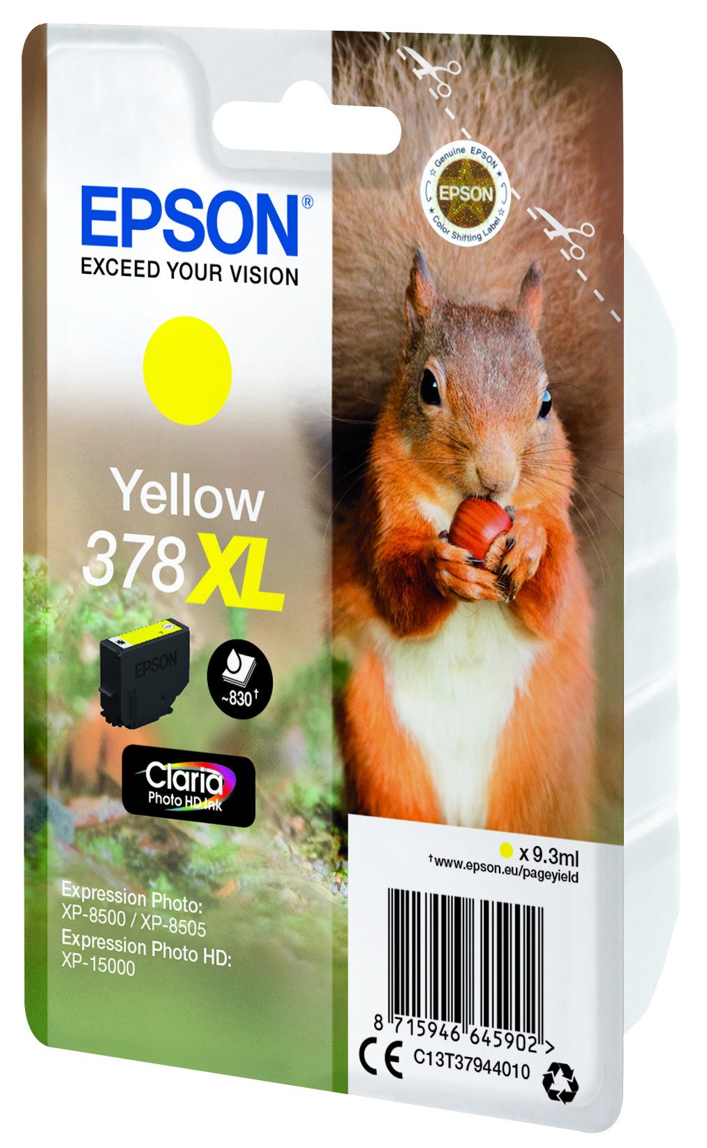 Epson Tintenpatrone 378XL Gelb (9,3ml) Tintenpatrone