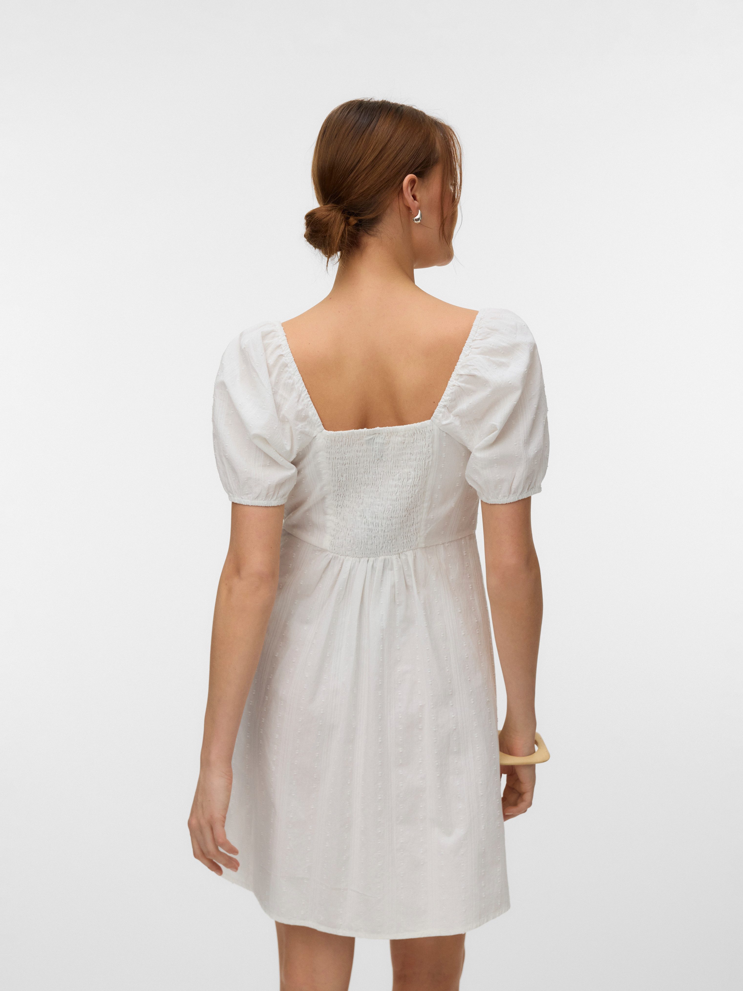 Vero Moda Minikleid VMJUTTY SS SHORT DRESS WVN Baumwolle