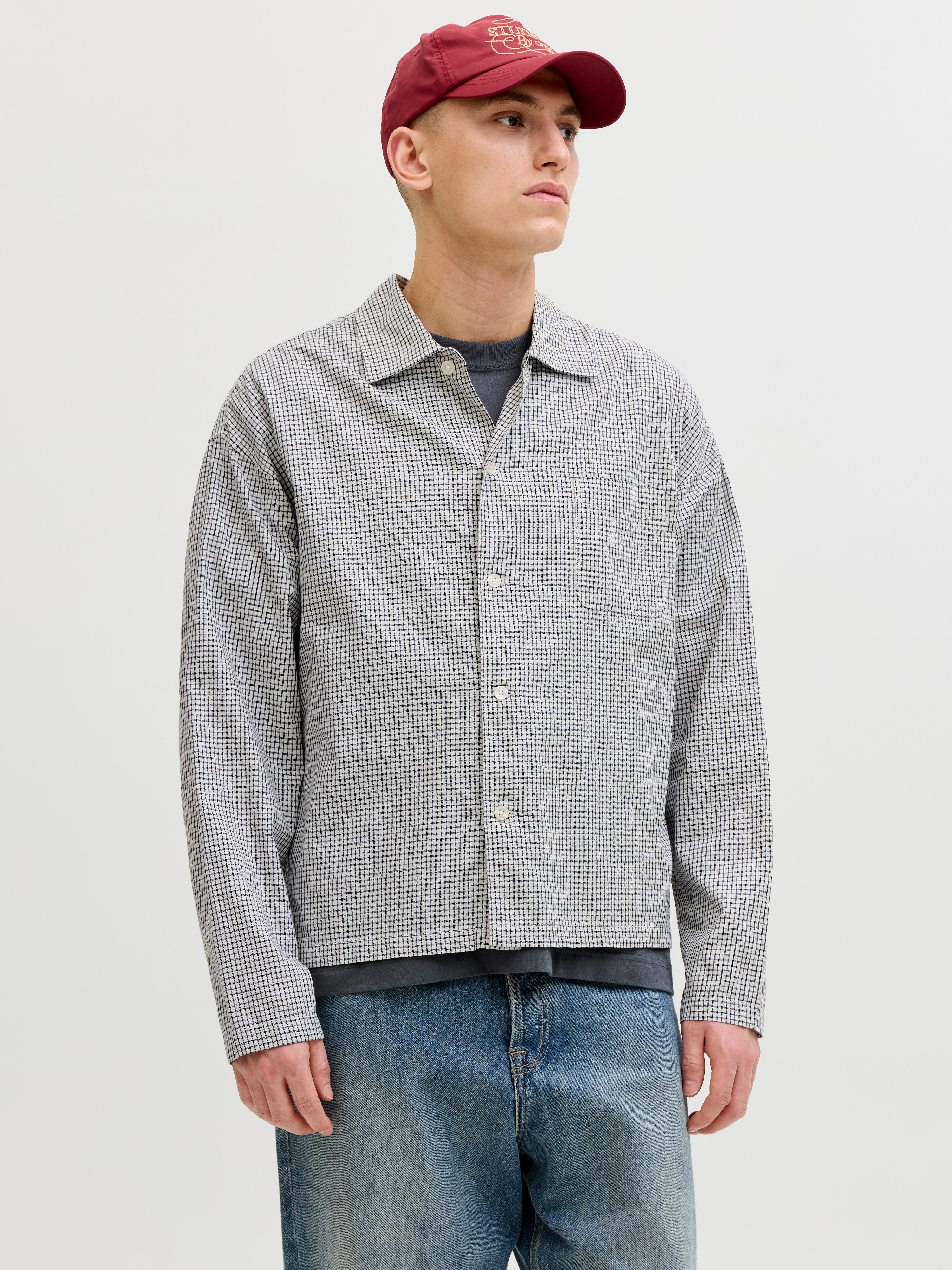 Langarmhemd JORAUSTIN CLEAN CHECK SHIRT LS SN
