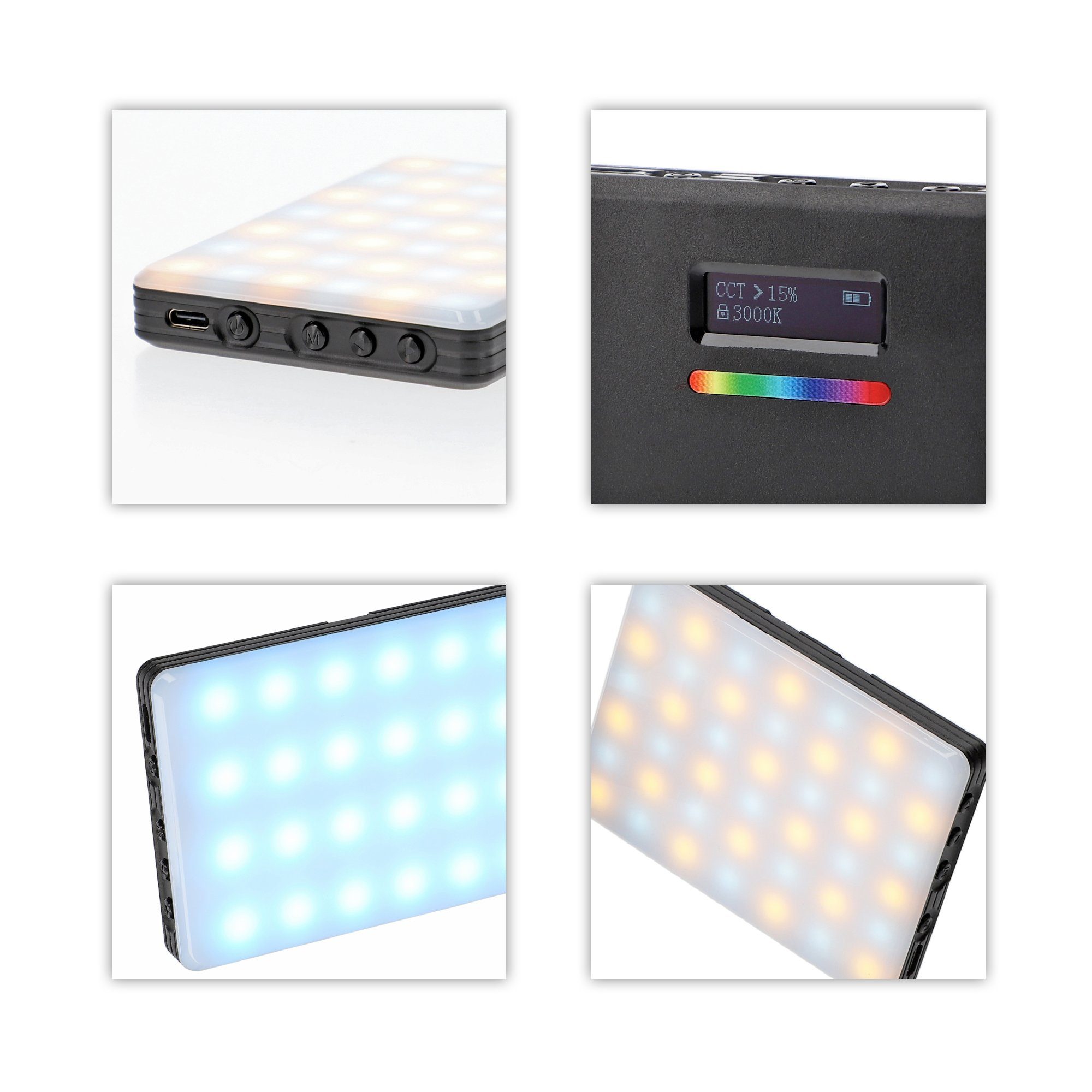 Leuchte Type-C Ladbar ayex durch Ambiente LED Perfekte LED RGB Bilderleuchte Ausleuchtung