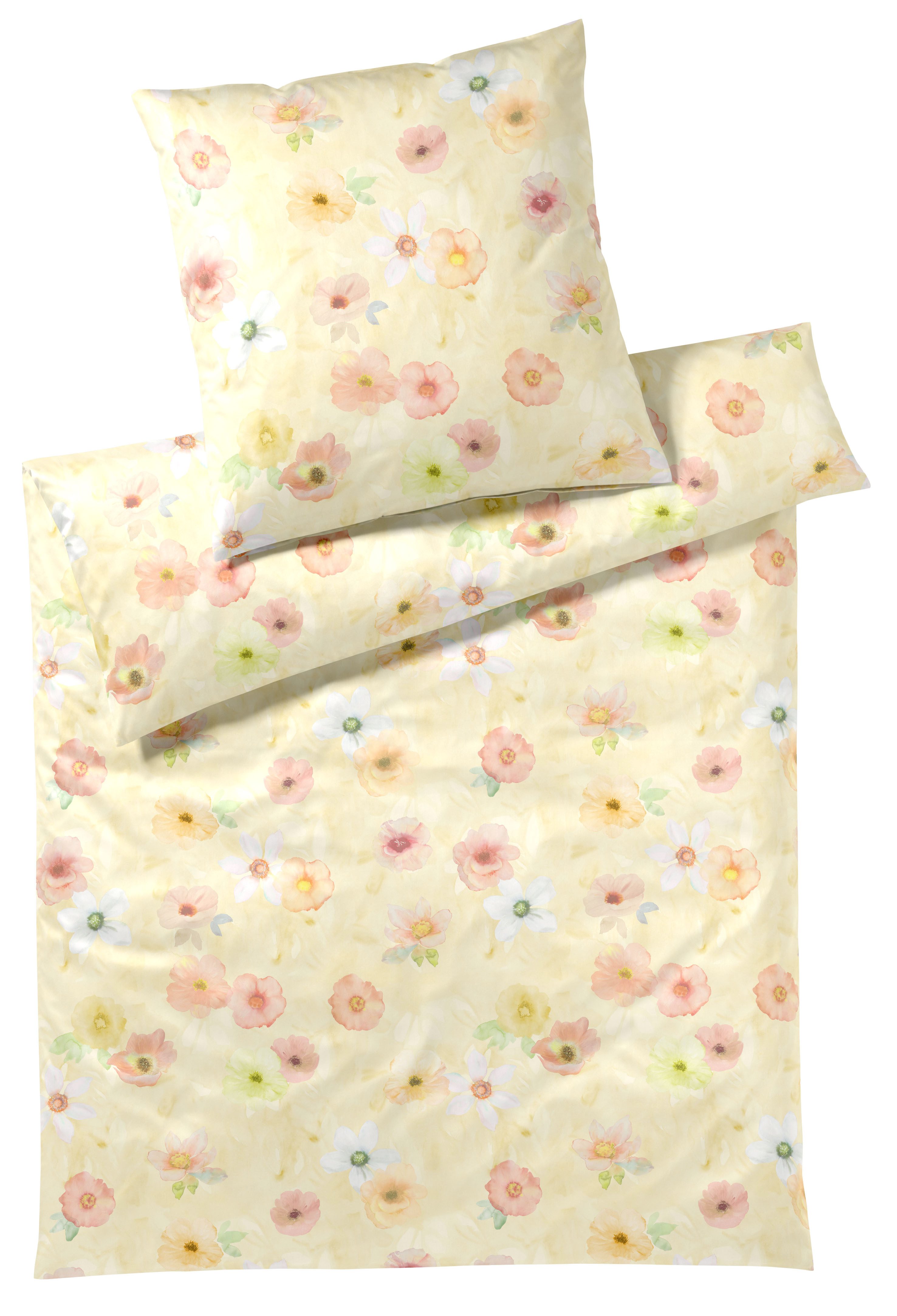 Elegante Bettwäsche Pastel, Mako-Batist, 2 teilig, angenehmes Hautgefühl