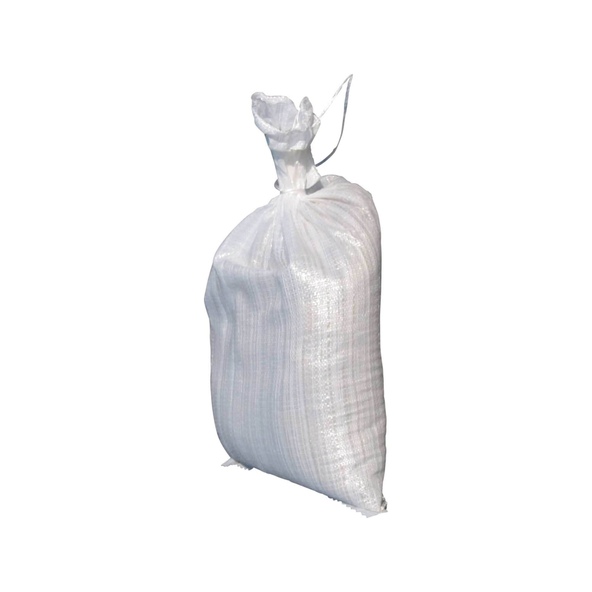 Becker Müllsack Sandsack PP-Gewebe weiß 400x600mm m. Bindeband 100 Stk