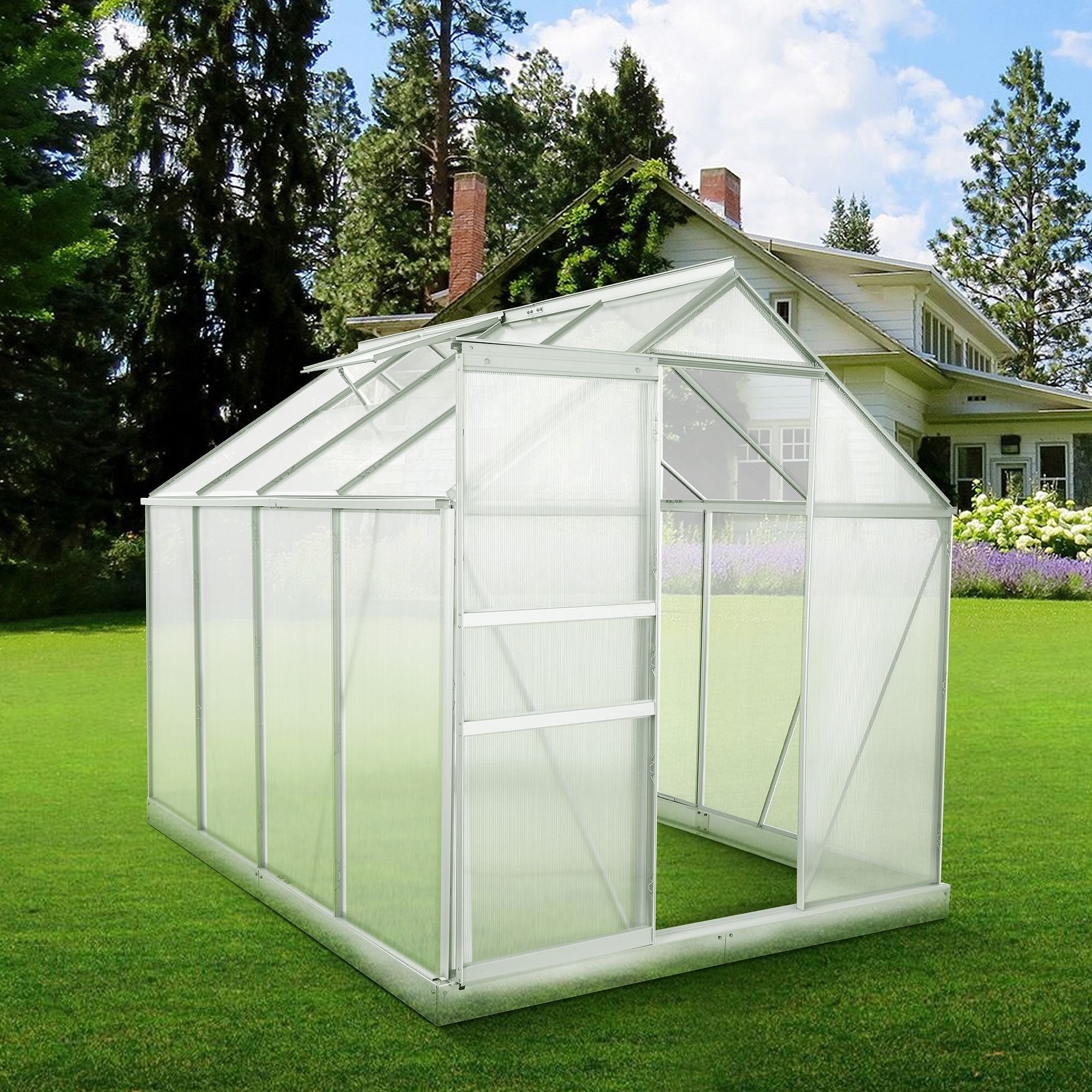 Zelsius Gewächshaus Aluminium Gewächshaus SET, 6 günstig online kaufen