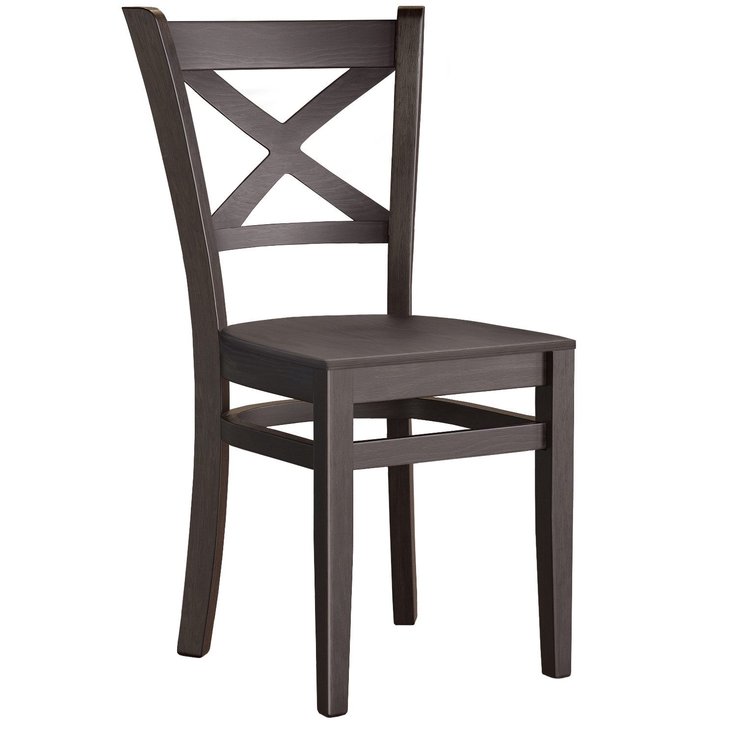 GGMMÖBEL Bistrostuhl Valentino Holz, 2er-Set Innen Hohe Tragkraft/Langlebig