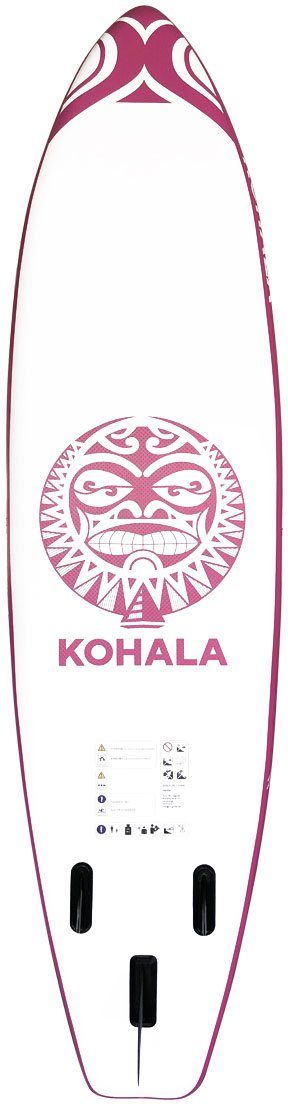 KOHALA Inflatable SUP-Board Kohala, (6 weiß/pink tlg)