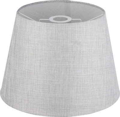 Globo Tischleuchte Lampenschirm für Tischleuchten Grau Textilschirm Tischlampen 35 cm