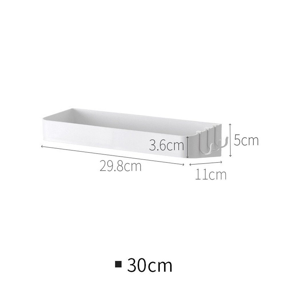 Coonoor Duschregal Badezimmerregal mit 3 Haken weiß 30cm, 1-tlg., kein Bohr günstig online kaufen