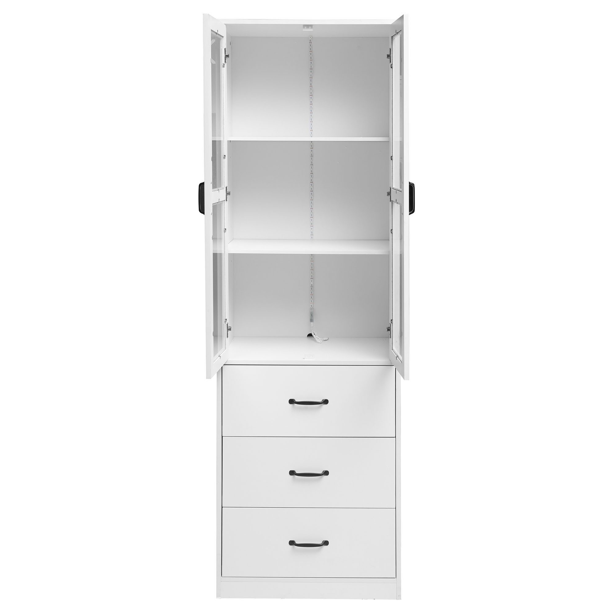 Gotagee Vitrine Vertikale Vitrine Schubladen herausnehmbare günstig online kaufen