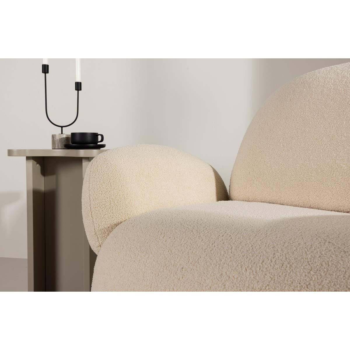 BOURGH Loungesessel SEVILLA Sessel - Lounge Sessel / Relaxsessel Boucle Stoff in beige
