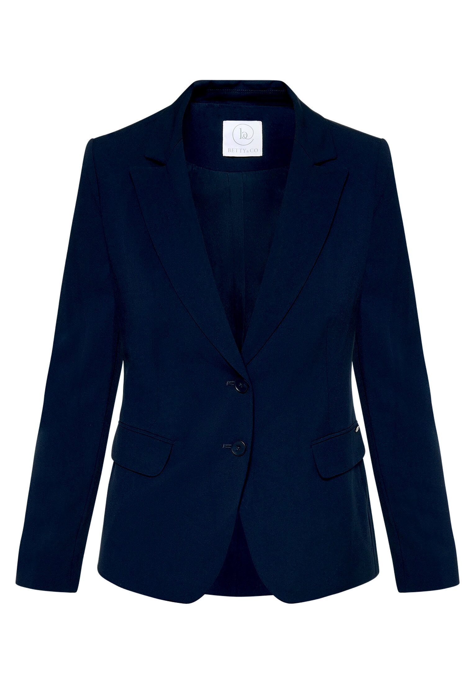 Betty&Co Longblazer Damen mit Taschen Druckfutter