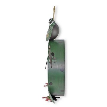 colourliving Briefkasten Metall-Briefkasten Froschkönig (aus Metall, handbemalt, mit 2 Schlüsseln, 60 cm hoch)