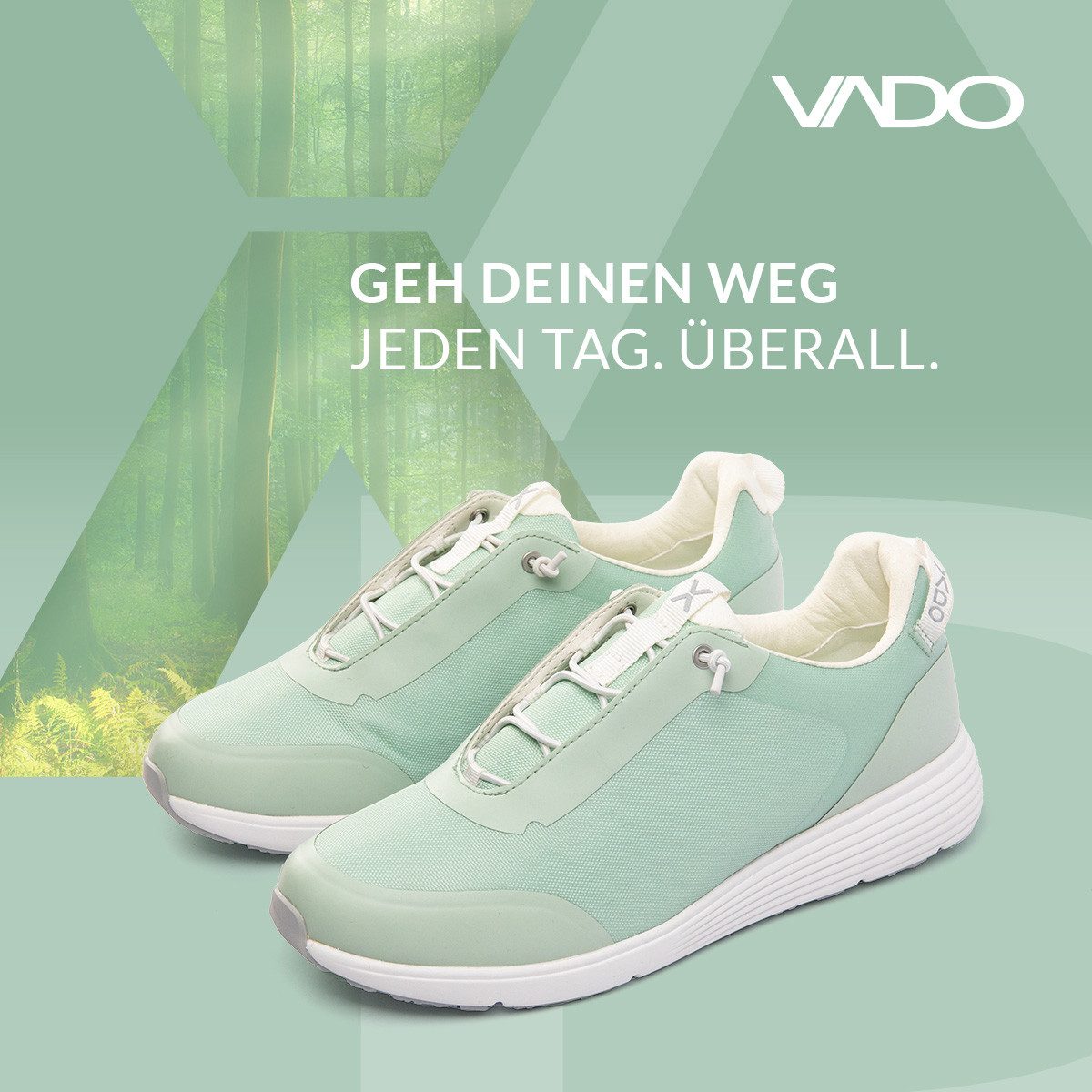 Vado VADO 96802 6800 526 TRAINER, Sneaker, Grün / Mint, Damen Sneaker