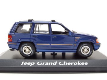 Maxichamps Modellauto Jeep Grand Cherokee 1995 dunkelblau metallic Modellauto 1:43 Maxichamp, Maßstab 1:43