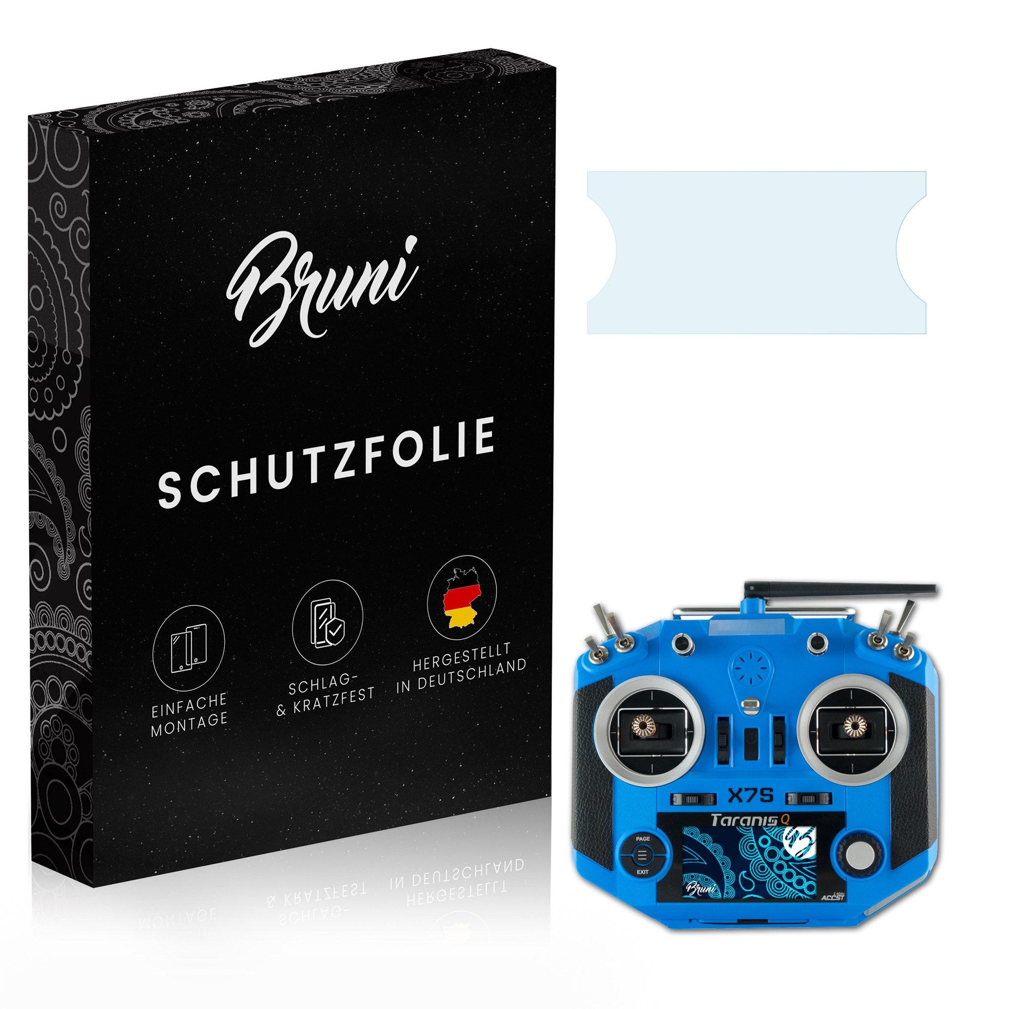 Schutzfolie Glasklare Displayschutzfolie für Taranis Q X7S