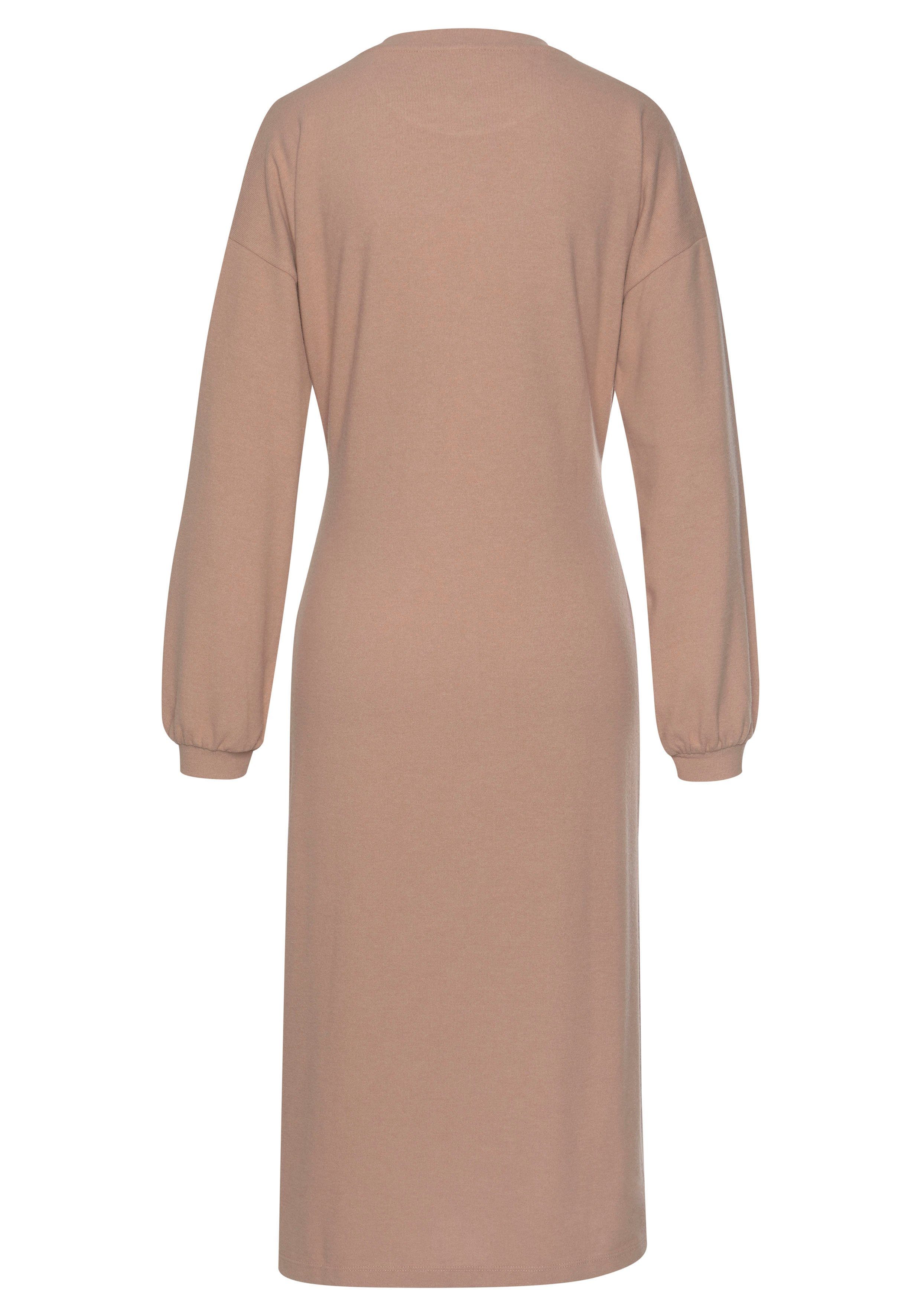 LASCANA Strickkleid taupe